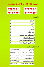 شماره های تماس مرکز درمان ناباروری